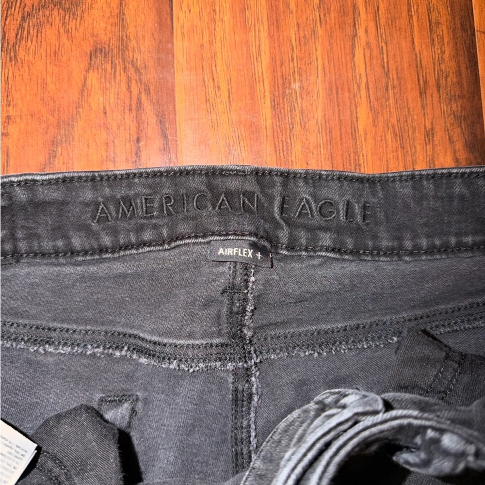 Men’s American Eagle Airflex Black Denim Jeans Size 31x30 - Picture 3 of 5